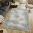 thumbnail image 2 of LiviNest Geometric Area Rug: Large Modern Gray Abstract Carpet for Living Room & Home Office - Soft Polyester 7'10"x10'6" Indoor Floor Mat with Low Pile & Easy Care, 2 of 5