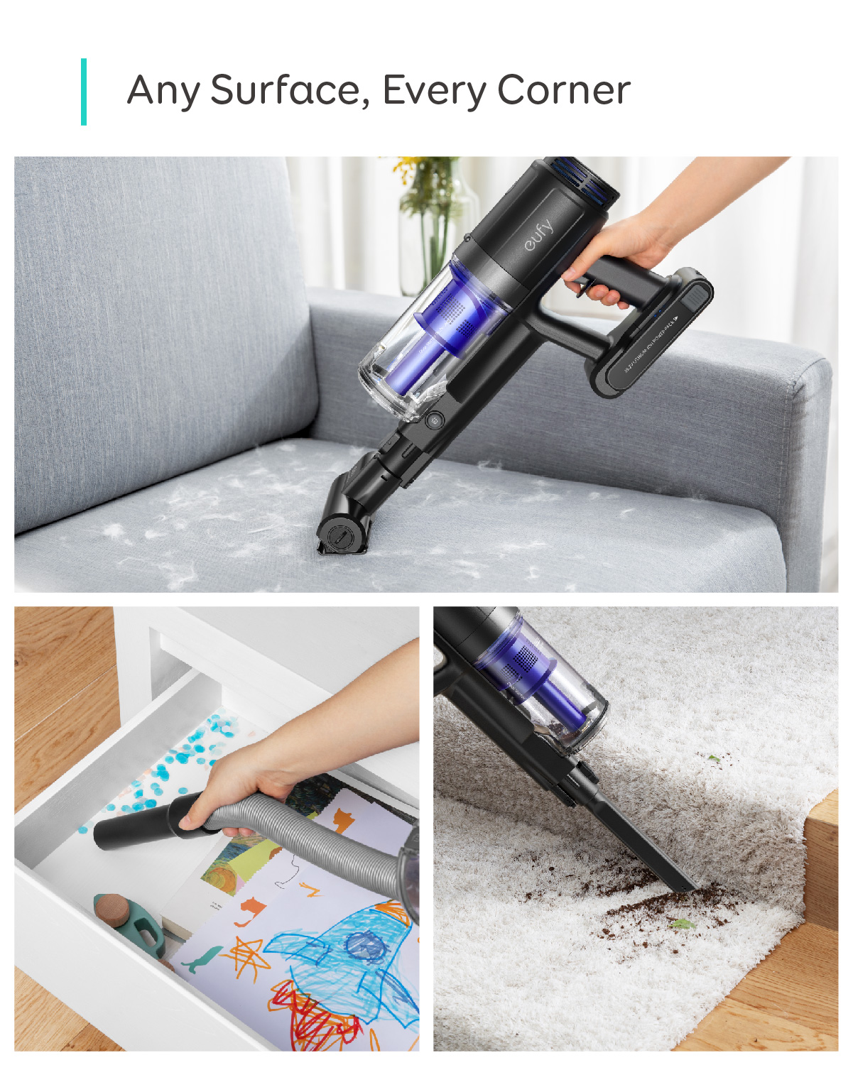 Anker eufy HomeVac S11 Reach, Handstick Vaccum Cleaner - image 4 of 8