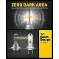 thumbnail image 4 of H7 Led Bulbs 6500k White, 8 Csp Chips Super Bright, Mini Size, Non-polarity, No Adapter Required Easy Install Conversion Kit, 4 of 5