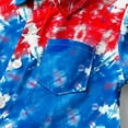 thumbnail image 5 of HAOTAGS 4th of July Shirts for Big Boys American Flag Patriotic Short Sleeve Button Down Shirt Multicolor Size 14 Years, 5 of 9