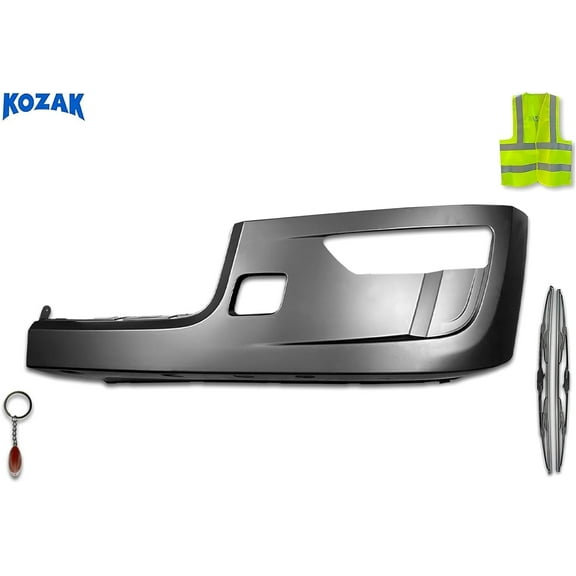 Bumper Corner Outer Paint with Fog Lamp Hole, Left Driver Side Compatible with 579 2022 