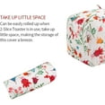 thumbnail image 6 of Numjaw 2 Slice Toaster Cover, Quilted Floral Toaster Cover Fits Most Standard 2 Slice Toasters, Dustproof Waterproof Kitchen Small Appliance Cover, 6 of 7