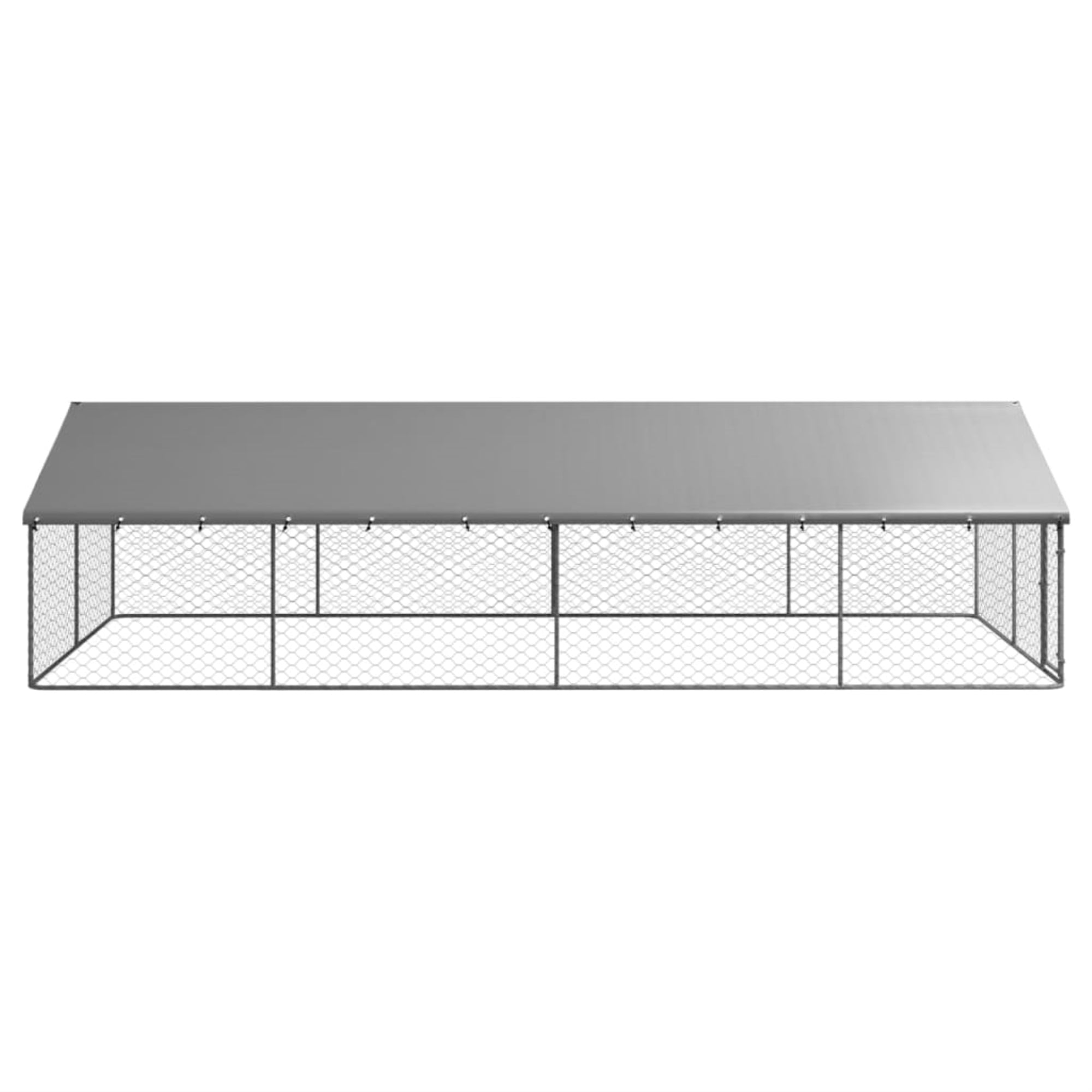 Casafoyer Outdoor Dog Kennel with Roof 236.2"x118.1"x59.1"