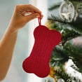 thumbnail image 5 of Personalized Christmas Stockings for Dogs, 16.14 Inch Large Bone Shaped Knitted Xmas Stocking for Pets, Hanging Fireplace Mantle Decor for Puppy, Holiday Gift for Dog Lovers, Polyester Pet Supplies, 5 of 8