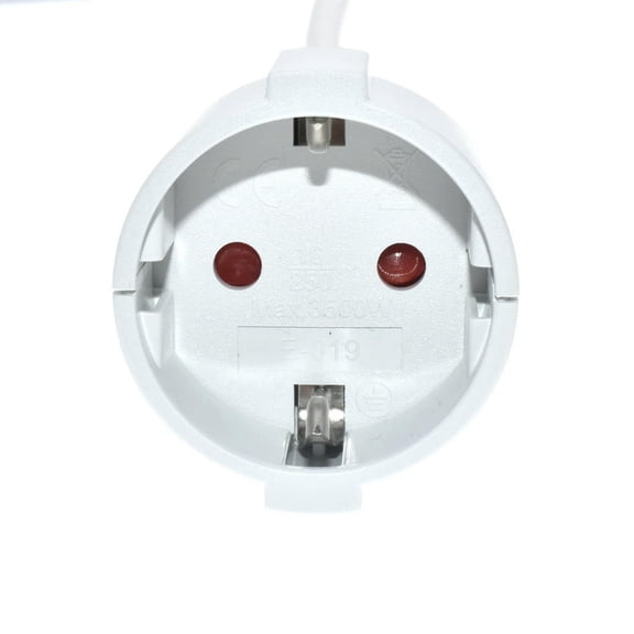 FOR SABS to CEE 7/3 Female outlet extension cord White color Cable