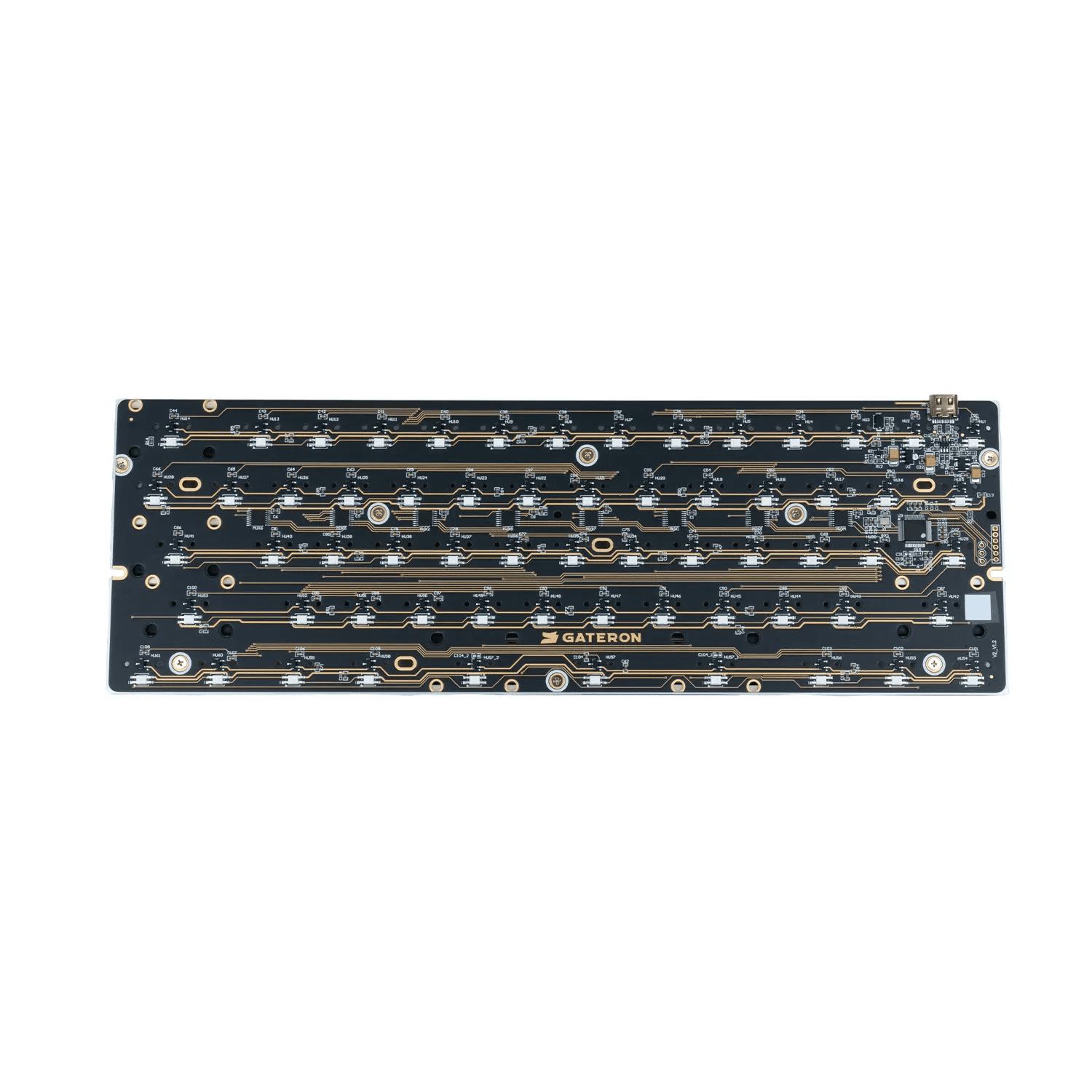 GATERON GT60 PRO+ HE Magnetic Keyboard PCB - 60% Layout, 8K Polling Rate, Waterproof, ENIG Plating, for Magnetic Gaming Keyboard
