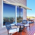 thumbnail image 6 of Pure Garden 9ft Half Umbrella for Balcony, Porch, or Deck, Tan, 6 of 7