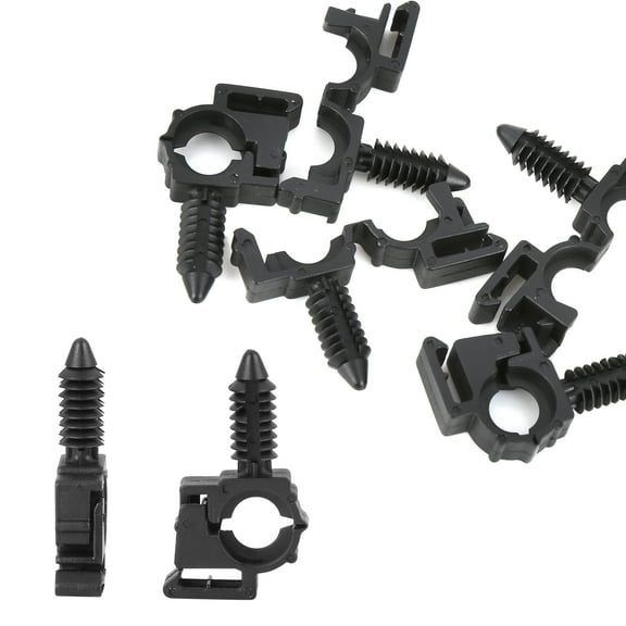 5pcs 40.6mm Black Plastic Car Auto Wiring Harness Retainer Clip for Ford