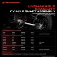 thumbnail image 2 of A-Premium CV Axle Shaft Assembly Compatible with Ford Escort 1991-2002 Mazda 323 Protege 1990-1994 Mercury Tracer 1991-1999 Front Passenger Side, 2 of 10