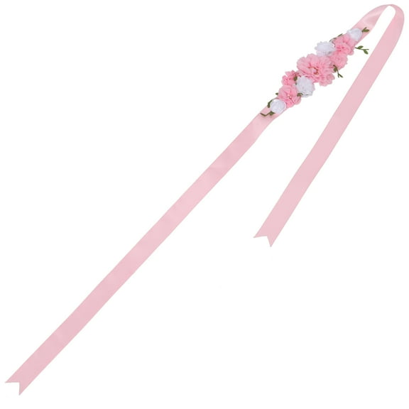 GAXIRE Handmade Flower Maternity Sash Belt Flower Sash Belt 1Pack 70.9x3.9x0.4in
