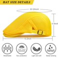 thumbnail image 5 of Minzimin Men's Mesh Cap Breathable Summer Newsboy Hat Adjustable Beret Cabbie Driving  Hats, 5 of 7