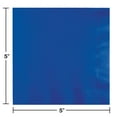 thumbnail image 2 of Party Central Club Pack of 1200 Cobalt Blue Solid 2-Ply Disposable Beverage Napkins 5", 2 of 2