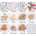 thumbnail image 3 of Quefe 3600pcs Clay Heishi Beads with 520pcs Letter Beads, Polymer Flat Round Disc Beads Kit with Elastic String Pendant and Jump Rings, for DIY Jewelry Marking Bracelets Necklace, 24 Colors 6mm - -, 3 of 6