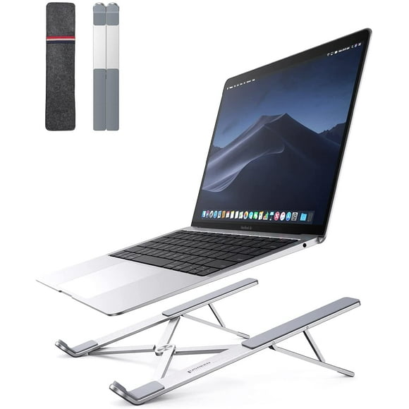 Laptop Stand, Adjustable Laptop Desk Stand Ergonomic Computer Stand Ventilated Laptop Riser Compatible with MacBook Pro Air, Dell XPS 15 13, Google Chromebook, Thinkpad (8-17.3 Laptop)