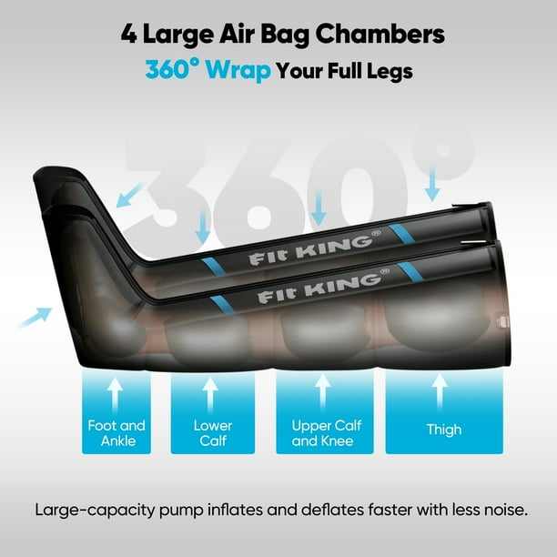 FIT KING Air Compression Recovery System,Foot and Leg Massage