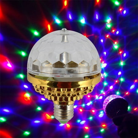 

Dj Light Bulb for Parties Rotating Rotating Colorful Light With Lamp-Socket Party Gold US