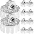 thumbnail image 1 of 10pcs Ball Pendant End Caps Plastic Decorative Ball Caps DIY Christmas Ball Parts, 1 of 7