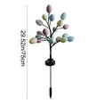 thumbnail image 3 of Gqtwoy 2Pcs Solar Powered Easter Egg Lights - Outdoor Waterproof LED Garden Decor with 2 Lighting Modes, Stainless Steel Stakes, Holiday Yard Decoration for Spring & Easter, 3 of 8