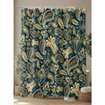 thumbnail image 4 of Paisley Shower Curtain, Yellow Flowers Retro Abstract Floral Waterproof Shower Curtain Set with 12 Hooks Lightweight Washable Fabric Shower Curtains for Bathroom 60x72 Inches, 4 of 6