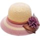 thumbnail image 1 of Sombrero de sol ZHAOCHENG para exteriores de paja rosa, 1 of 3