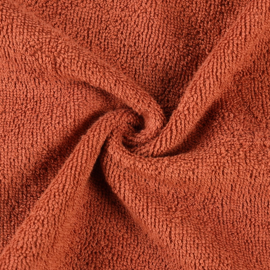 Superior Eco-Friendly Cotton Solid 12-Piece Copper Towel Set