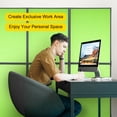 thumbnail image 3 of VEVOR Acoustic Room Divider 72" x 66" Office Partition Panel 3 Pack Office Divider Wall Tea Green Office Dividers Partition Wall Polyester & 45 Steel Cubicle Wall Reduce Noise and Visual Distractions, 3 of 9