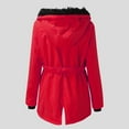 thumbnail image 5 of Women's Plus Size Winter Jacket Waterproof Winter Coat Warm Puffer Jacket Red XXL, 5 of 5