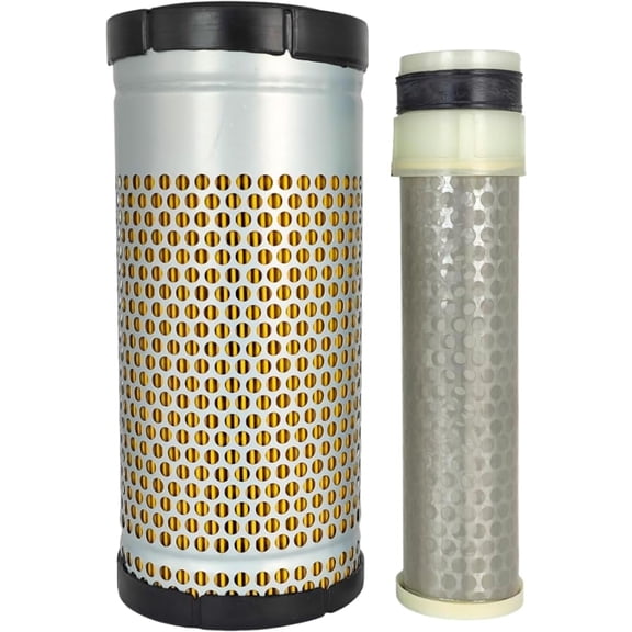 XYZIL Air Filter Kit TC020-16320 T0270-93220 10400511200 for Kubota RTV1140CPX KX71-3 KX91-3 U35-4 KX033-4CA ZG327P ZP330P F3680 Compatible with Mahindra 1526 1536 3016 3316 Gear HST Air Cleaner