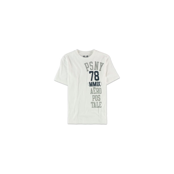 Camiseta gráfica Aeropostale Boys PSNY 78, blanca, XL (14)