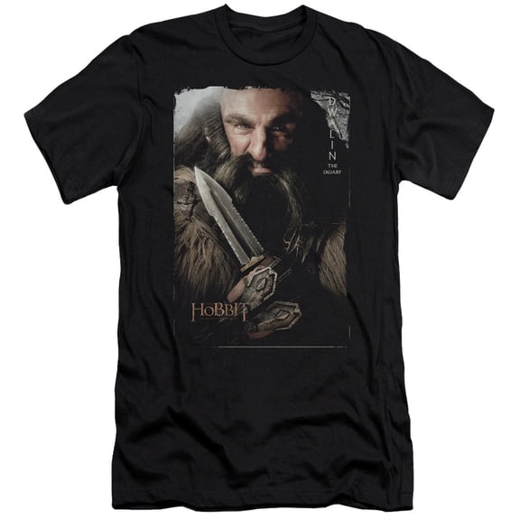 The Hobbit Dwalin S/S Adult 30/1 T-Shirt Black