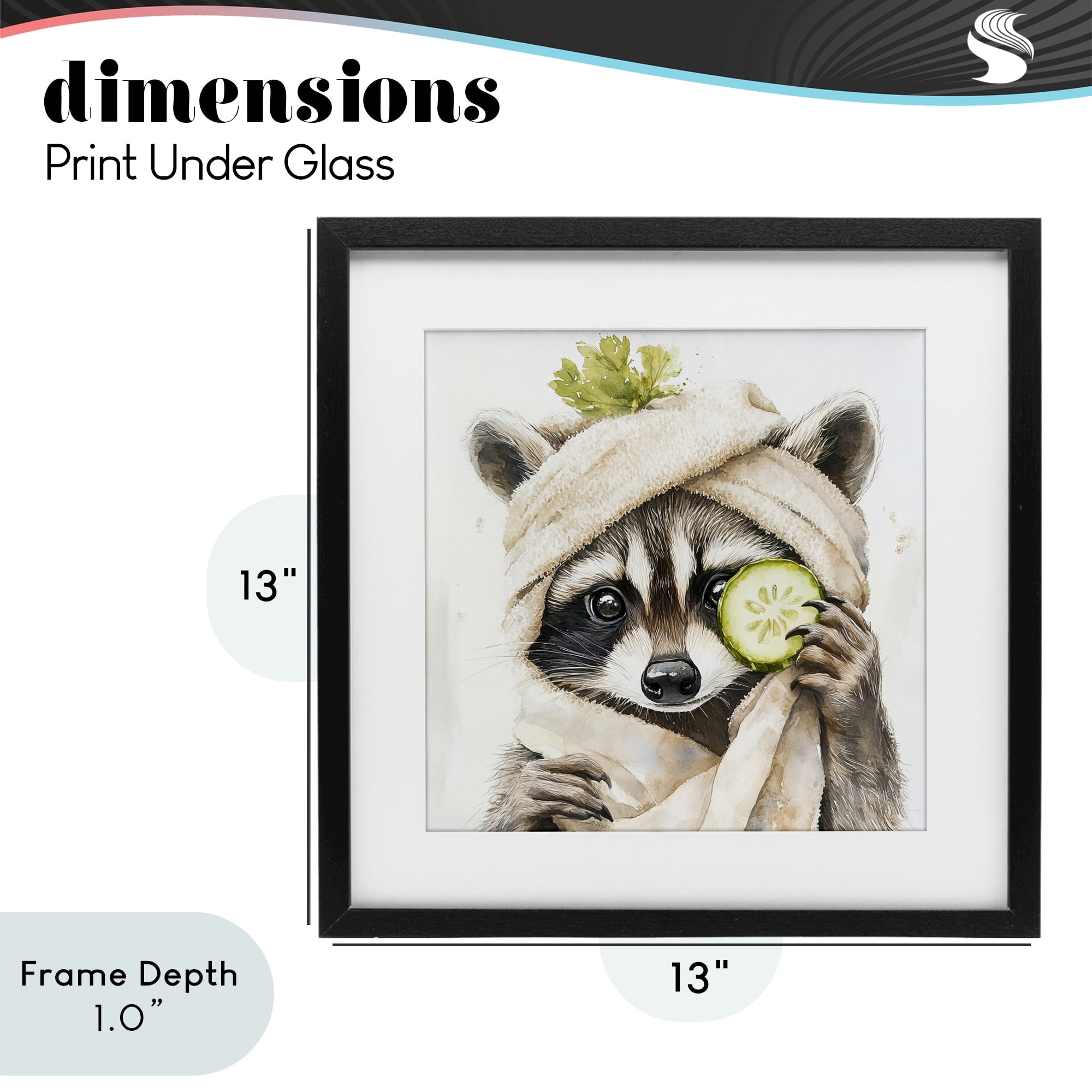 Stupell Industries Time To Depuff Self Care Black Framed Print Under Glass, design by Tina LeCour
