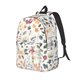 thumbnail image 1 of Balery Watercolor Floral Mochila Clásica Impresa Básica para Viaje, Mochila Escolar Resistente al Agua, Mochila de Lona con Correas Ajustables-Small, 1 of 5