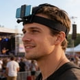 thumbnail image 6 of Surpdew Head Mounted Mobile Phone Holder, Video Outdoor Live Bracket Head Mount Strap With Phone Clip(6.2 To 10Cm) For Mobile Phones And Action Camera Black, 6 of 6