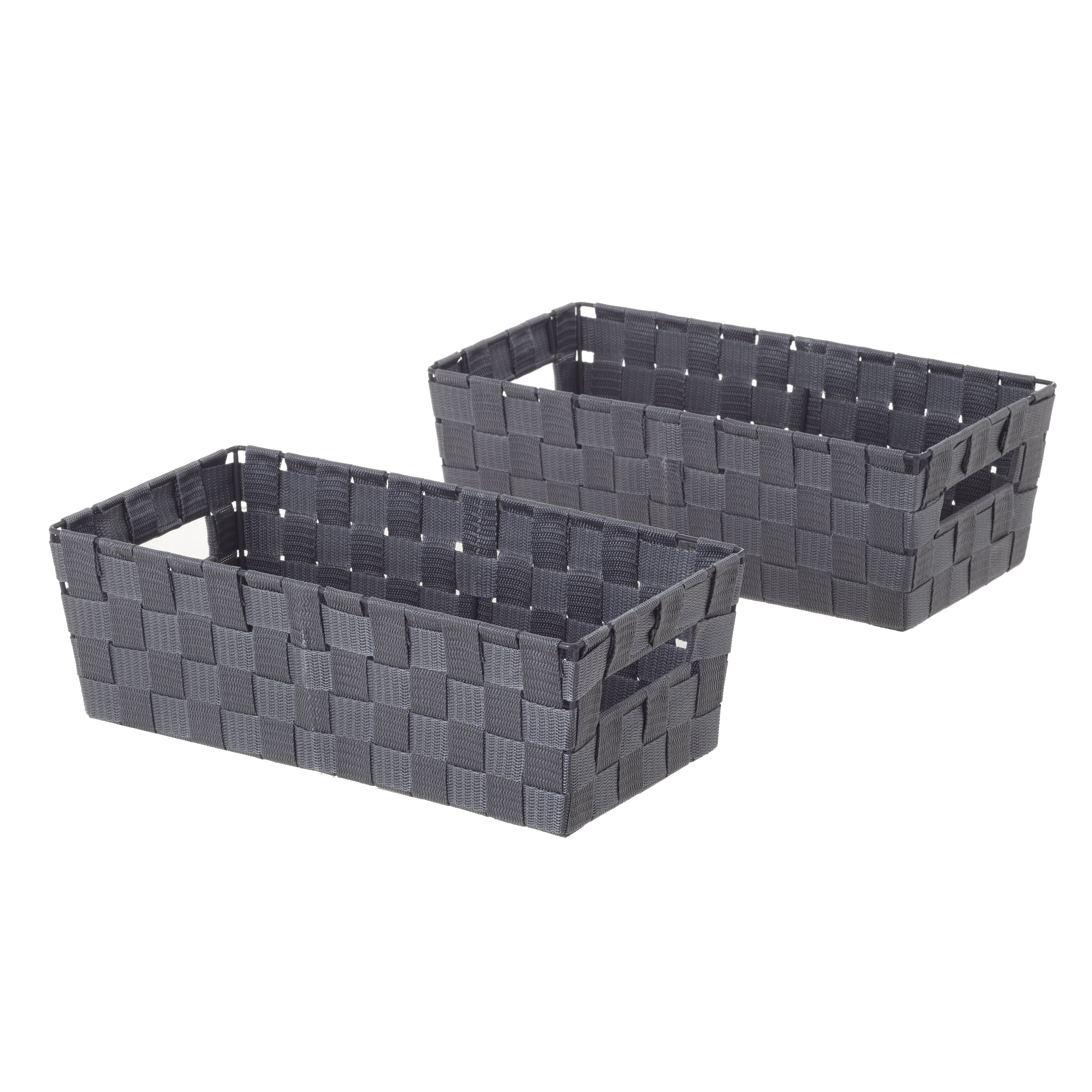 Natural Woven Rectangular Tableware Storage Basket Container. 3 / 6 Basket Set 
