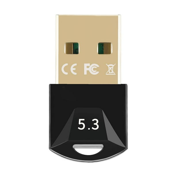 Adaptador USB Plug and Play Receptor transmisor inalámbrico 5.3 compatible con Bluetooth