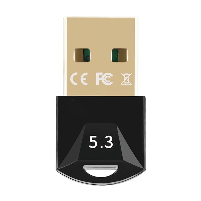 Adaptador USB Plug and Play Receptor transmisor inalámbrico 5.3 compatible con Bluetooth