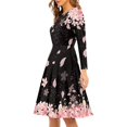thumbnail image 2 of FKELYI Sakura Women Dresses Aesthetic Size L Soft Women Long Sleeve Dress to Look Thin Durable Women's Wear to Work Dresses, 2 of 4