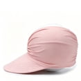 thumbnail image 3 of YTCAMLO Women's Outdoor Sports Hat Breathable Twisted Ruched Ponytail Sun Visor Cap Breathable Stretchy Casual Summer Beach Hat, 3 of 5