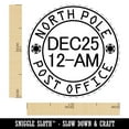 thumbnail image 2 of North Pole Christmas Postmark Santa Claus Mail Stamp Self-Inking Rubber Stamp Ink Stamper - Sky Blue Ink - Medium 1 Inch, 2 of 7