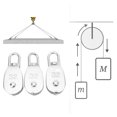 thumbnail image 2 of Heavy-Duty 3-Piece Stainless Steel M32 Swivel Pulley Set, 250kg Capacity for Camping, Hiking, and Outdoor Gear with Easy 360-Degree Rotation and Rustproof Durability, 2 of 7