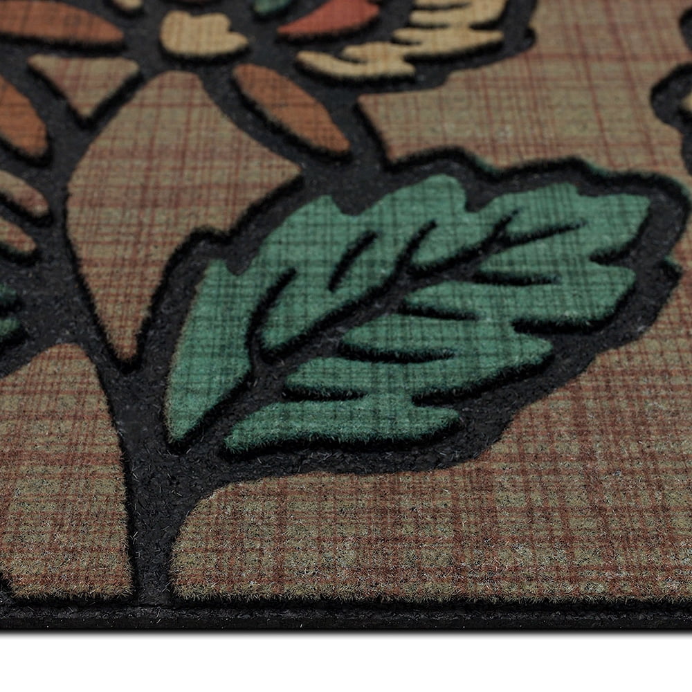 Mohawk Home Garden At Dusk Outdoor Polyester Door Mat, Earth, 1' 6" X 2' 6"