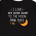 thumbnail image 4 of Inktastic I Love My Maw Maw To The Moon and Back Boys or Girls Long Sleeve Toddler T-Shirt, 4 of 5