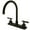 Bronze, variant on Kingston Brass KS8791CQLLS Claremont Centerset Kitchen Faucet, Polished Chrome