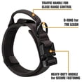 thumbnail image 3 of WAAYEE Tactical Dog Collar & Leash Set, Adjustable Nylon Collar with Handle, Metal Buckle, Patches & Airtag Case for Medium Large Dogs (M, Black), 3 of 8