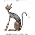 thumbnail image 2 of 2025 Cat Metal Sculpture, Metal Sculpture Iron Art Cat Spring Cat Craft Decoration, Modern Small Cat Meta, 2 of 4
