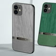 thumbnail image 2 of Dteck Case for iPhone 12 6.1 Inch Faux Wood Pattern Slim Thin Lightweight Full Camera Protection Anti-Fingerprint Shockproof Case for iPhone 12,Darkgreen, 2 of 8