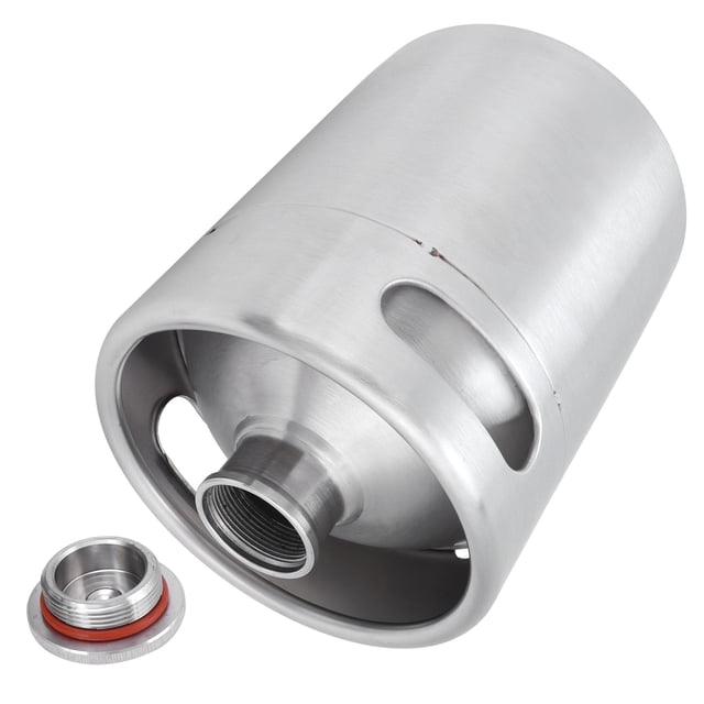 Kit De Barril De Casas, Acero Inoxidable De Grado Alimenticio Mini Keg 2l Portátil Con Cubierta Espiral Para Cerveza Casera Para La Artesanía Y La Cerveza De Barril