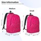 thumbnail image 2 of Disketp Rose Red Glitter Mochila de Lona Estampada, Mochila Escolar de Viaje Ligera para Estudiantes y Portátil-Small, 2 of 5