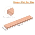 thumbnail image 2 of Uxcell Copper Flat Bar, 0.31" Thickness x 0.98" Width x 5.91" Length Copper Bar Stock, 2 of 6