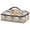 White and Brown, variant on Iauyy Casserole Carrier for Hot Food Insulated Casserole Travel Carry Bag with Lid Food Warmer Bag for Party/Picnic,Vortex-shaped Pattern